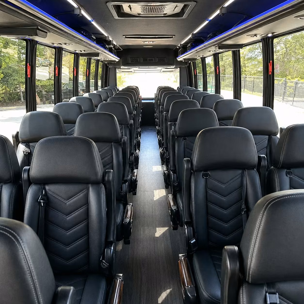 28 passenger minibus interior