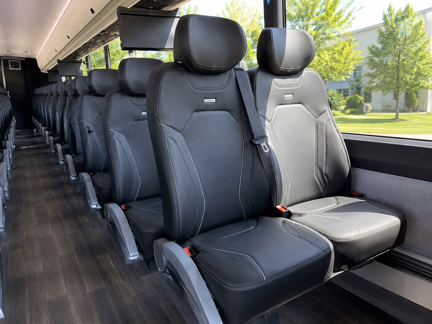 palm desert charter bus interior