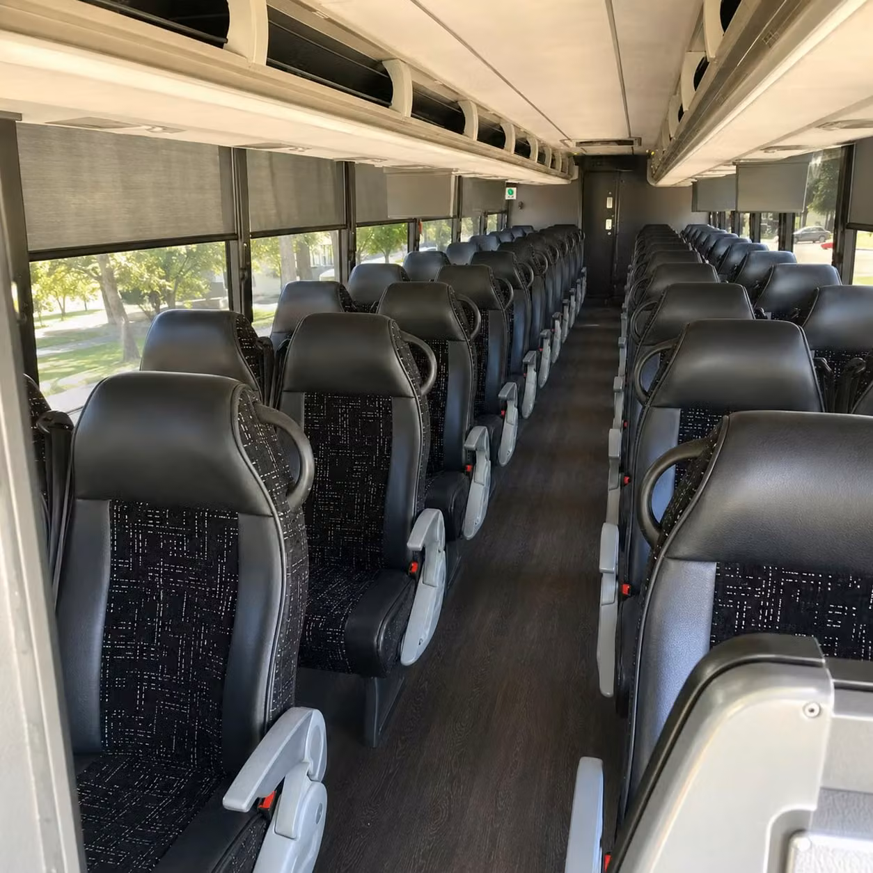 palm desert charter bus rental interior